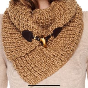 Michael Kors Toggle Neck Warmer Camel Color